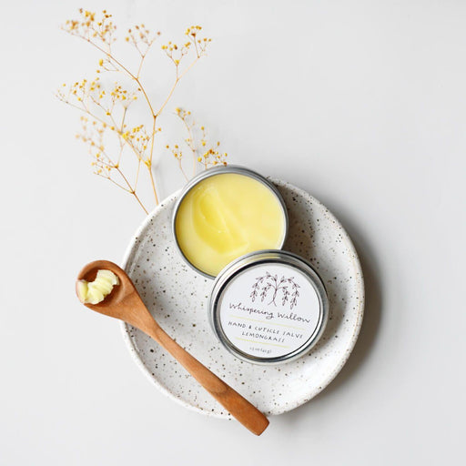 Whispering Willow Lemongrass Hand & Cuticle Salve Lotion Antique White