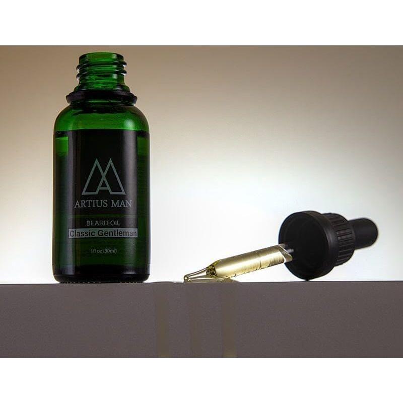 Artius Man Classic Gentleman Sandalwood Beard Oil – Pure Sandalwood Beard Conditioning Oil (1 oz) Dim Gray