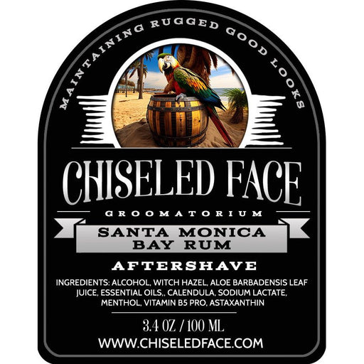 Chiseled Face Santa Monica Bay Rum - Aftershave Splash Aftershave Black
