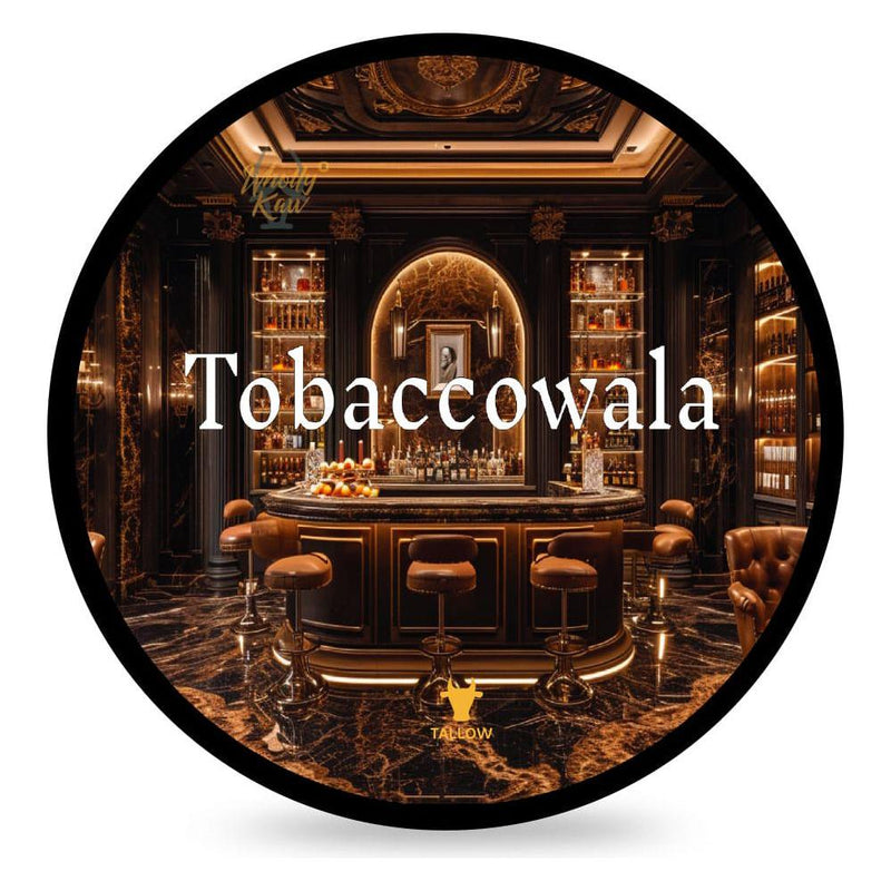 WhollyKaw Wholly Kaw Tobaccowala Shaving Collection Shaving Set Black Shaving Soap 4 oz