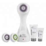 VIP Extensions Satin Smooth Hydrasonic Professional Cleansing Brush Facial Cleansing Brush White Smoke