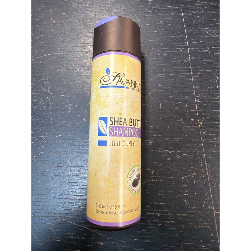 VIP Extensions Savannah Hair Therapy Shea Butter Shampoo for Curly Hair, 8.45 oz Shampoo Dim Gray