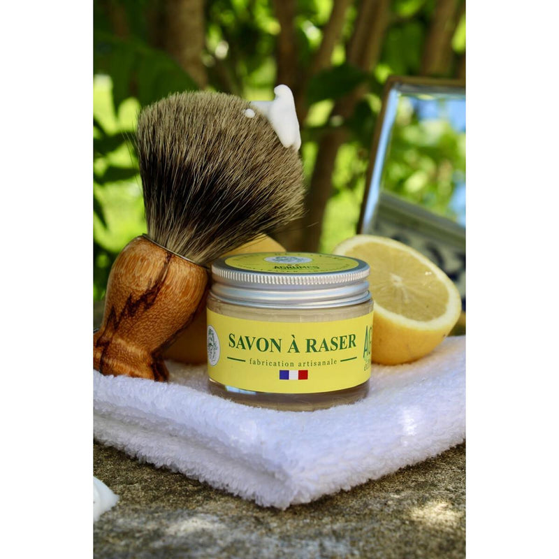 Martin de Candre Martin de Candre Agrumes Citrus Collection Shaving Soap Shaving Soap Dark Olive Green Glass Bowl 50g