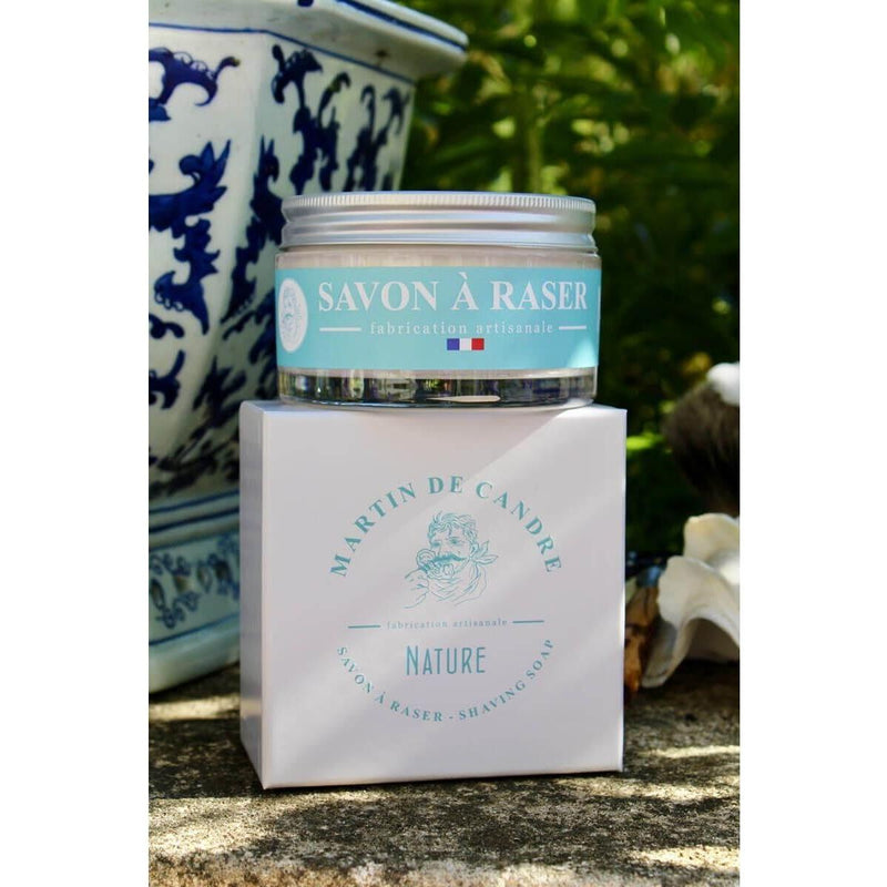 Martin de Candre Martin de Candre Unscented Nature Collection Shaving Soap Shaving Soap Dark Slate Gray Glass Bowl 200g