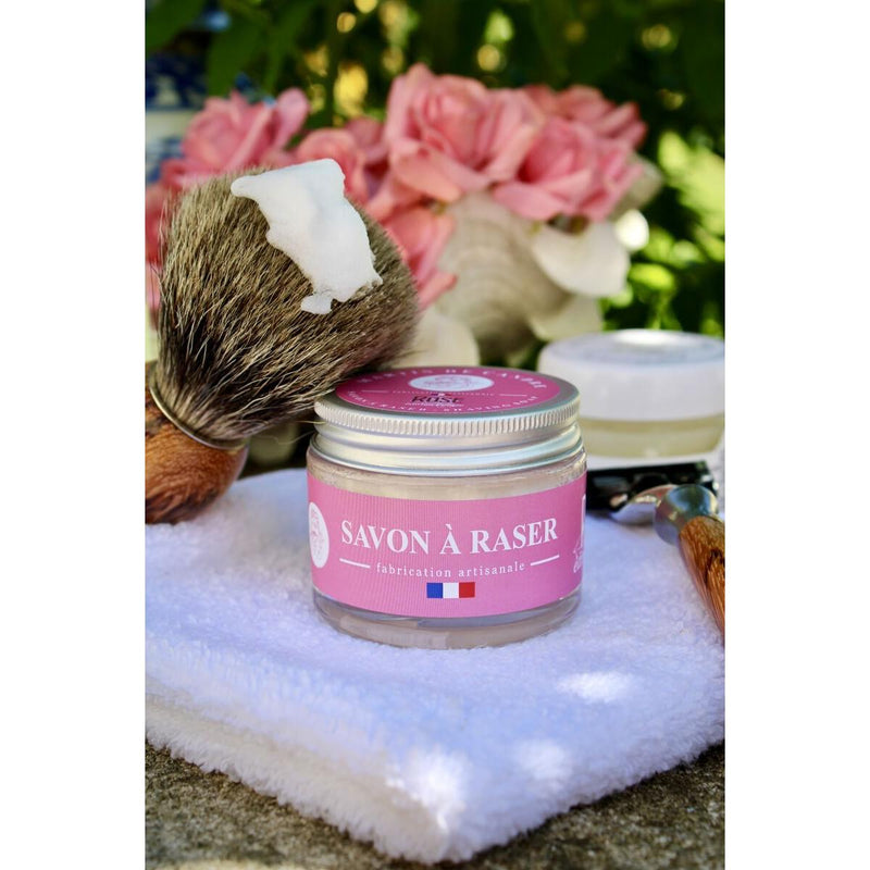 Martin de Candre Martin de Candre Rose Collection Shaving Soap Shaving Soap Dark Gray Glass Bowl 50g