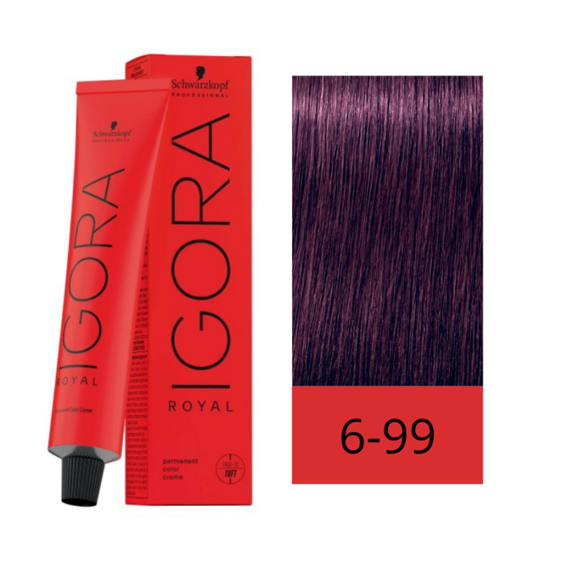 Schwarzkopf Schwarzkopf Igora Royal Colorist's Color Creme Tube 6-99 Color Creme Tube White Smoke