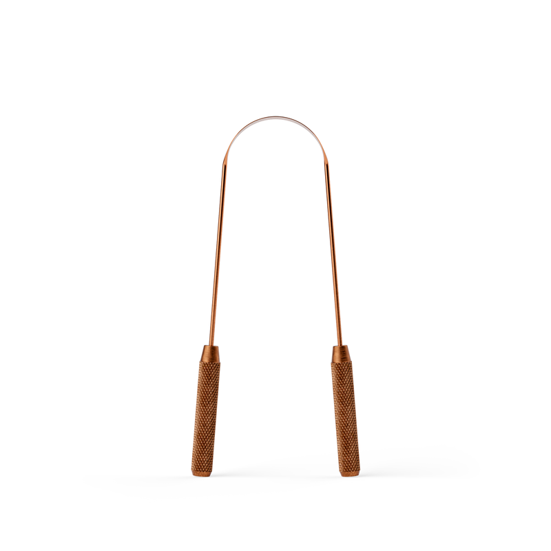 Copper Tongue Scraper +  Holder