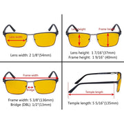 eyekeeper.com Screen Protection Glasses Blue Light Blocking Eyeglasses LX19010-BB90 Eyeglasses White Smoke Black / without magnification,Blue / without magnification,Brown / without magnification