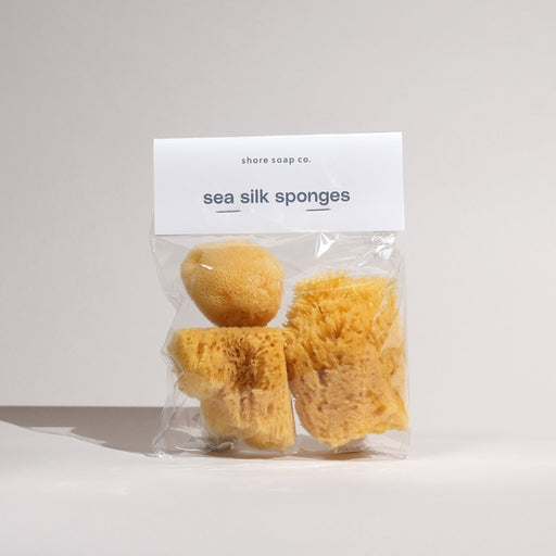 Shore Soap Co. Sea Silk Sponges - Pack of 3 Accessories Light Gray