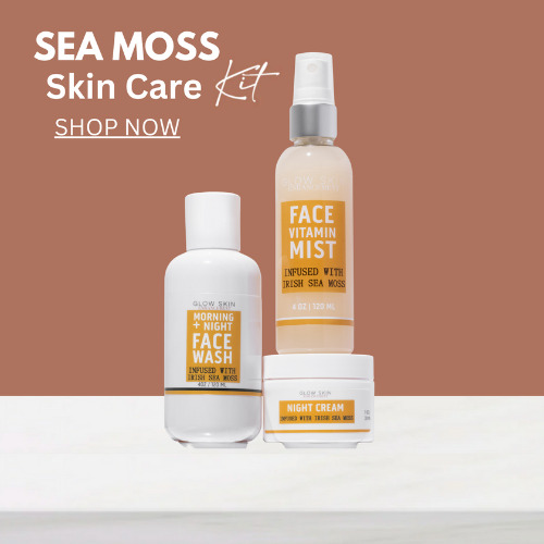 Glow Skin Enhancement SEA MOSS SKIN CARE GLOW KIT Sea Moss Skincare Set Sienna