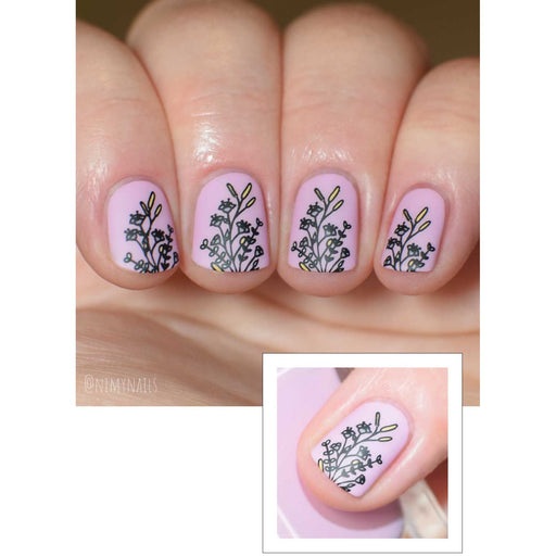 UberChic Beauty Secret Garden-03 Stamping Plate Rosy Brown
