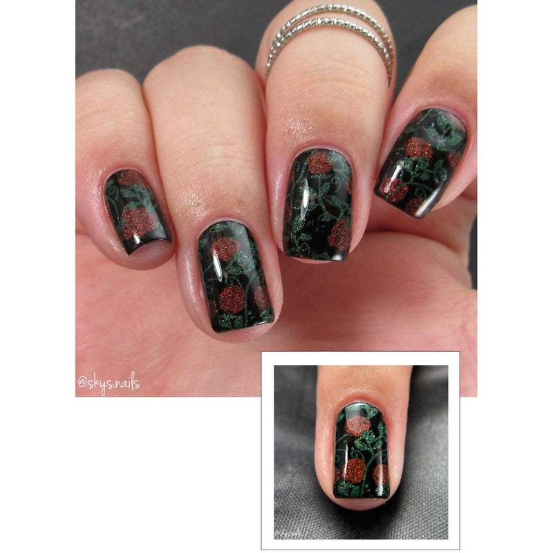 UberChic Beauty Secret Garden-03 Stamping Plate Rosy Brown