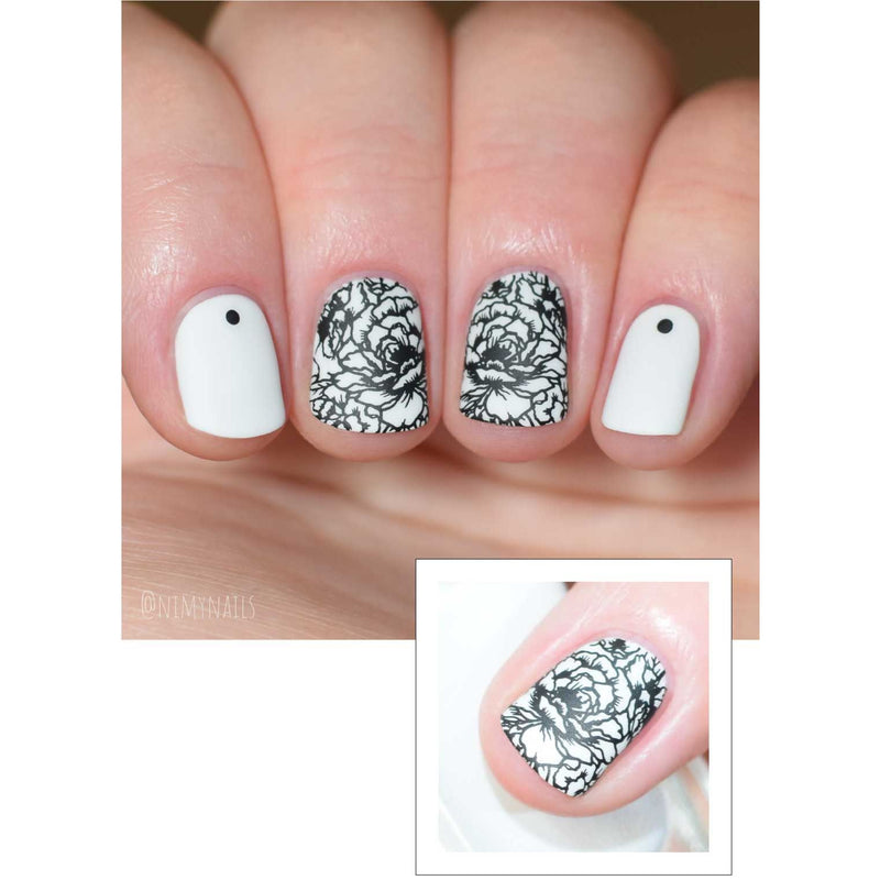UberChic Beauty Secret Garden-03 Stamping Plate Rosy Brown