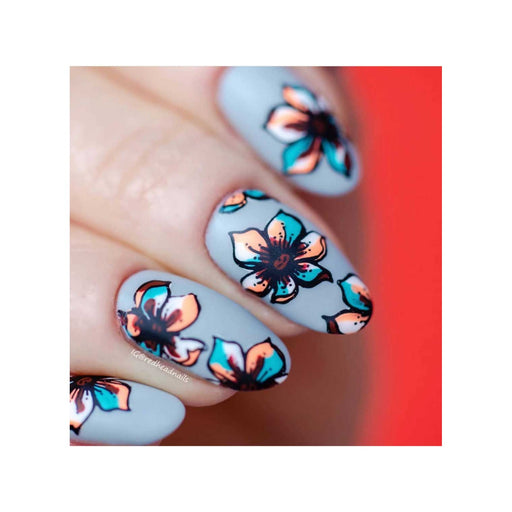 UberChic Beauty Secret Garden-01 Stamping Plate Gray