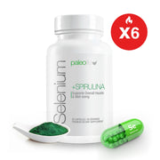 Paleolife Selenium & Spirulina SELENIUM + SPIRULINA White Smoke 6 Pack