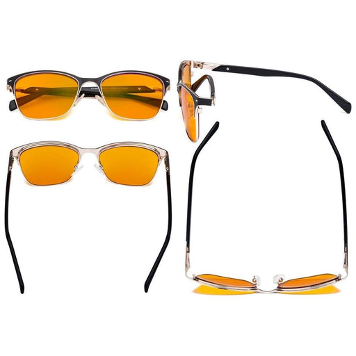 eyekeeper.com Trendy Blue Light Blocking Eyeglasses LX19037-BB98 Eyeglasses Goldenrod Black / without magnification,Blue / without magnification,Brown / without magnification,Red / without magnification