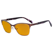 eyekeeper.com Trendy Blue Light Blocking Eyeglasses LX19037-BB98 Eyeglasses Dark Slate Gray Brown / without magnification