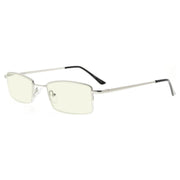eyekeeper.com Semi-Rimless Blue Light Filter Reading Glasses CG1708 Eyeglasses Beige Silver / without magnification,Silver / +0.50,Silver / +0.75,Silver / +1.25,Silver / +1.75,Silver / +2.25,Silver / +3.00