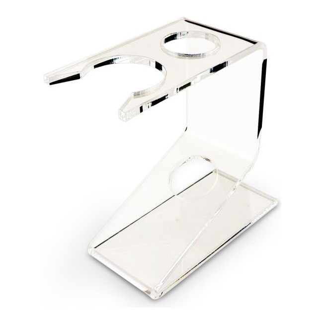 Semogue Semogue 0040 Clear Acrylic Shaving Brush Stand Shaving Brush Stand White Smoke