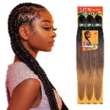VIP Extensions Sensationnel X-Pression 3X Pre-Stretched Braiding Hair 58" – Blush Pink Hair Extension White Smoke