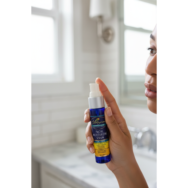 Adiva Naturals Complexions Facial Moisturizing Serum | Blemish-Prone + Pro-Aging Skin Cleanser White Smoke