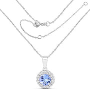 Bids.com 3.77 Carat Genuine Tanzanite and White Topaz .925 Sterling Silver 3 Piece Jewelry Set (Ring, Earrings, and Pendant w/ Chain) Jewelry Sets White Smoke size 7.00,size 6.00,size 8.00,size 5.00,size 9.00