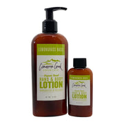 Cimarron Creek Essentials Lemongrass Basil Organic Hand & Body Lotion Lotion & Moisturizer Dark Olive Green 8oz - Plastic Bottle,8oz - Glass Bottle,2oz