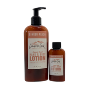 Cimarron Creek Essentials Ginger Peach Organic Hand & Body Lotion Lotion & Moisturizer Dim Gray 8oz - Plastic Bottle,8oz - Glass Bottle,2oz