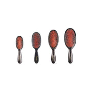 Creative Pro Hair Tools Classic Signature Paddle Boar Bristle Hair Brush Hair Brush White Smoke Set of all four Mixed Bristle
