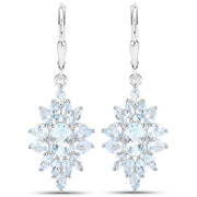 Bids.com 19.18 Carat Genuine Blue Topaz .925 Sterling Silver 3 Piece Jewelry Set (Ring, Earrings, and Pendant w/ Chain) Jewelry Sets White Smoke size 6.00,size 7.00,size 8.00,size 9.00,size 5.00