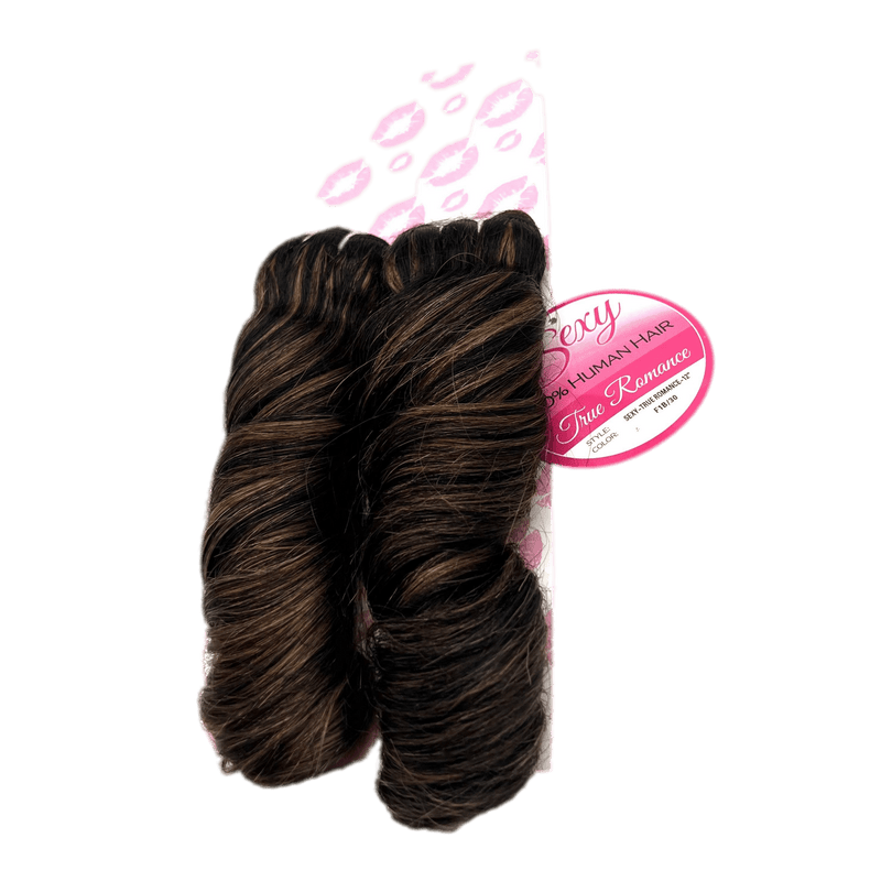 VIP Extensions Sexy True Romance 100% Human Hair Hair Extension Black 12'' / F1B/30