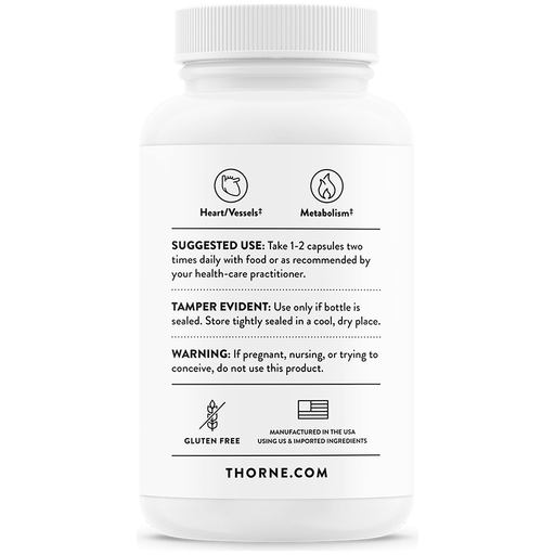 Thorne Thorne Berberine Dietary Supplement 1000 mg 60 Capsules Dietary Supplement White Smoke