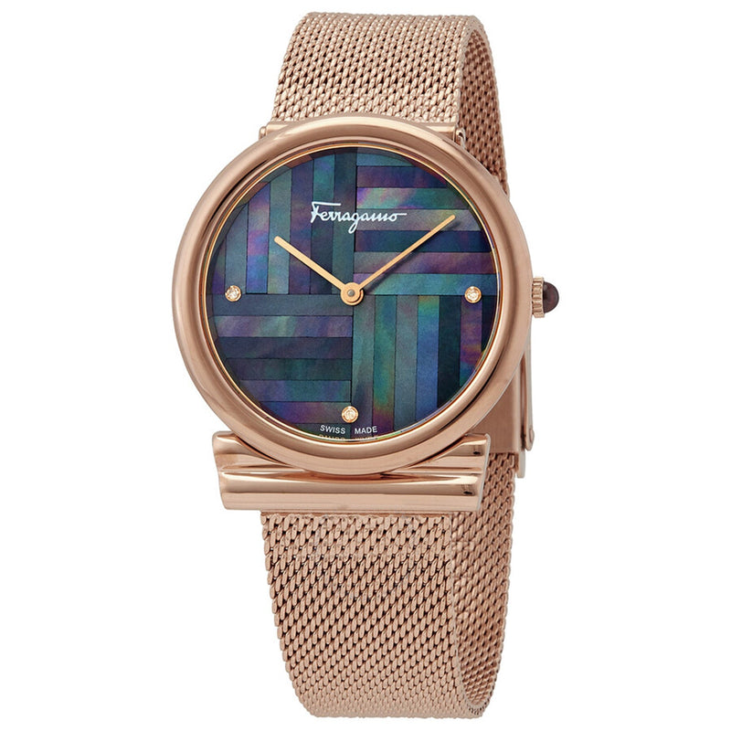 Bids.com Salvatore Ferragamo Women's Gancini Slim Watches White Smoke Default Title