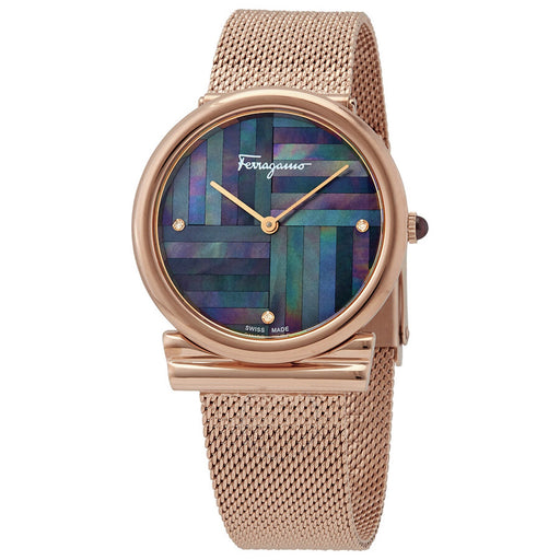 Bids.com Salvatore Ferragamo Women's Gancini Slim Watches White Smoke Default Title
