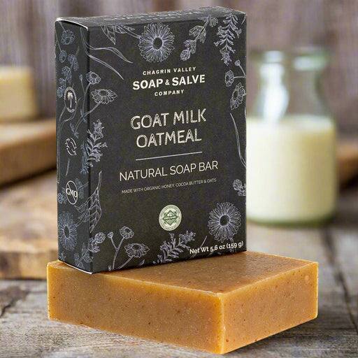 Chagrin Valley Soap & Salve Natural Soap: Goat Milk Oatmeal Soap Dark Slate Gray Full Bar 5.6 oz