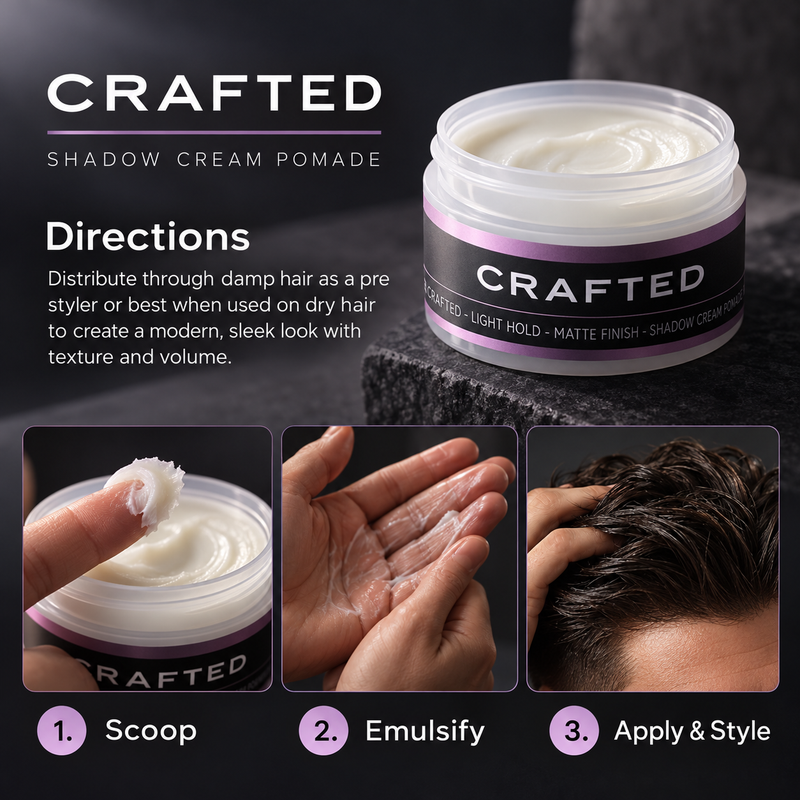 TheSalonGuy SHADOW Cream Pomade Haircare Black