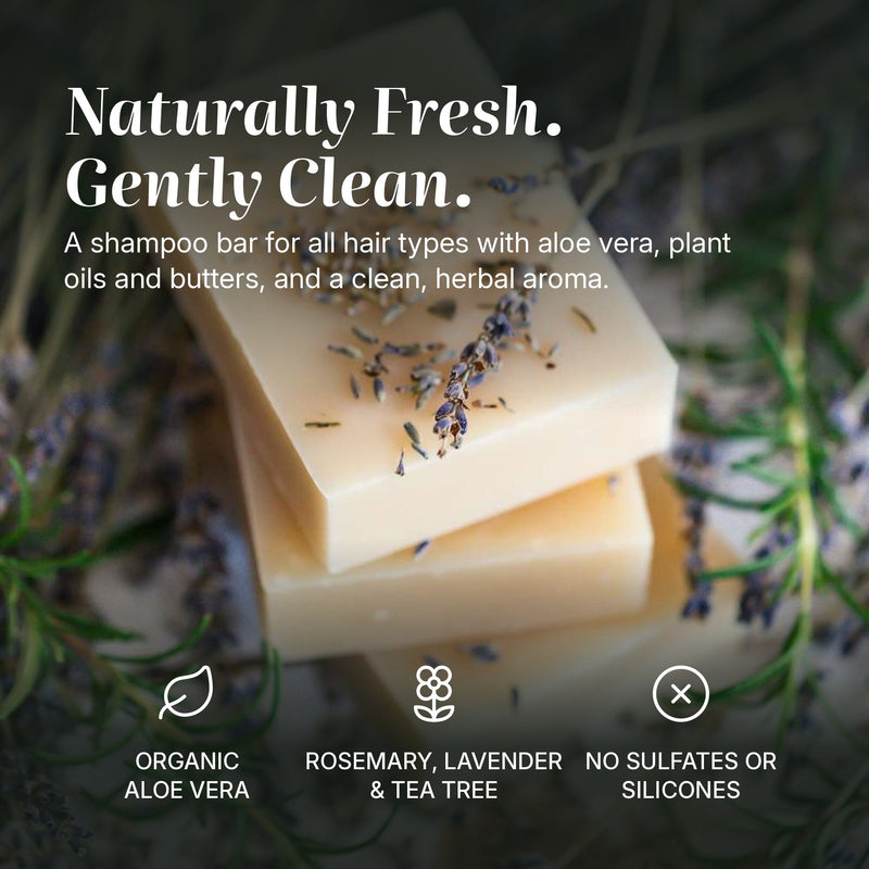 Chagrin Valley Soap & Salve Shampoo Bar: Rosemary Lavender Shampoo Bar Dark Slate Gray Full Bar 5.6 oz,Travel Size Bar 1.7 oz