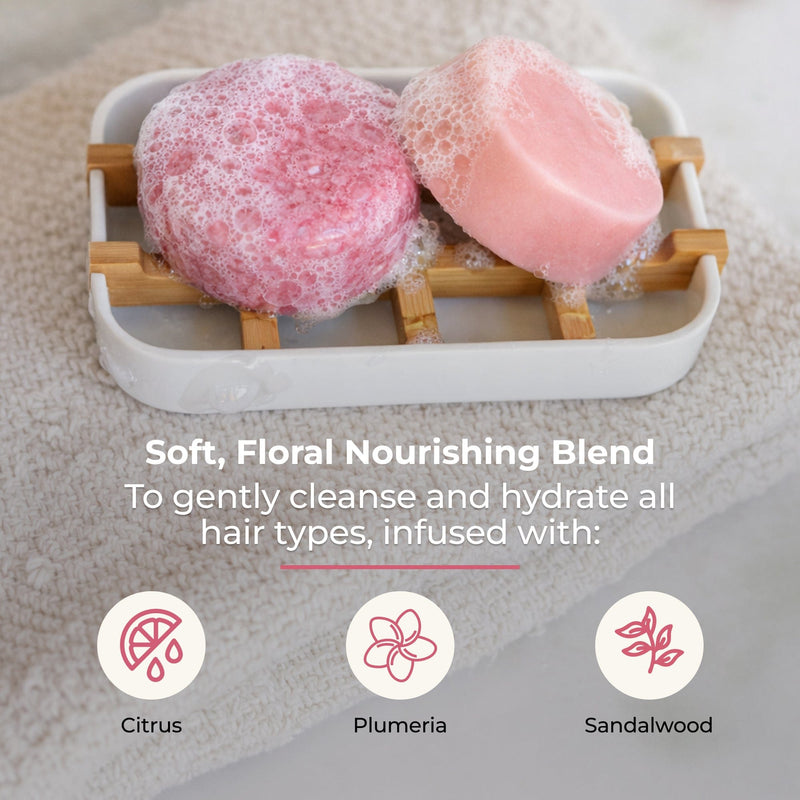 ZeroWasteStore.com Shampoo & Conditioner Bar Duo Shampoo & Conditioner Sets Dark Gray Bloom with Castor Oil,Sunshine,Driftwood,Oasis,Maui Melon,Sunkissed,Blossom,Cobalt,Peppermint Breeze,Simply Unscented,Earth,Seasonal Harvest