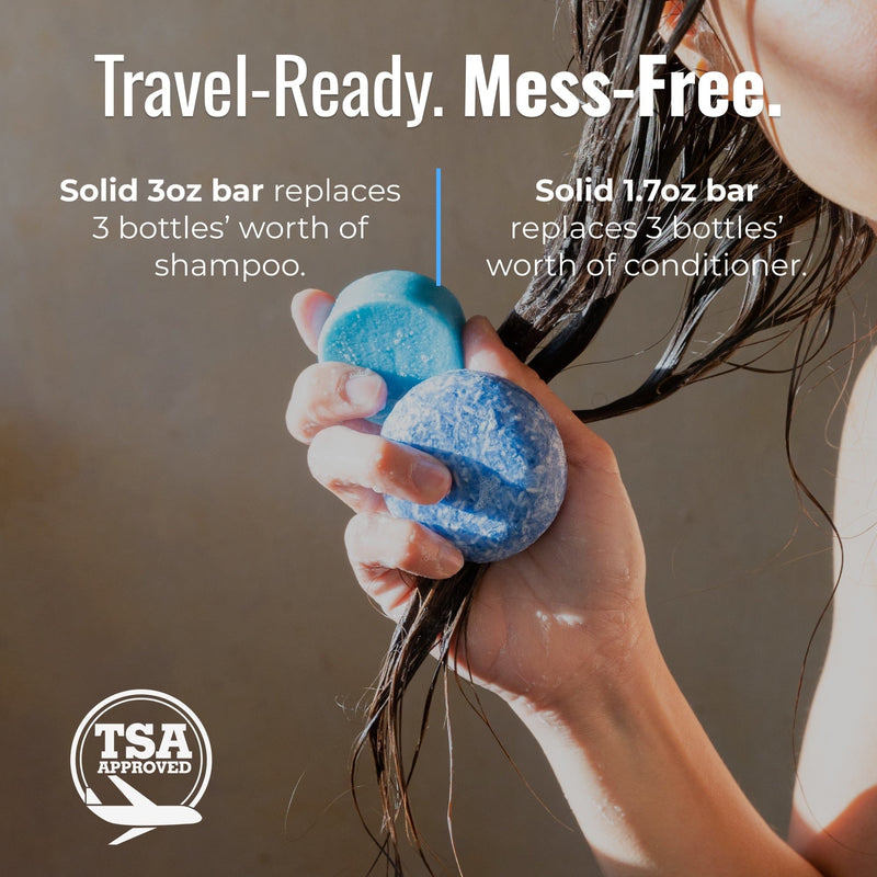 ZeroWasteStore.com Shampoo & Conditioner Bar Duo Shampoo & Conditioner Sets Dark Olive Green Bloom with Castor Oil,Sunshine,Driftwood,Oasis,Maui Melon,Sunkissed,Blossom,Cobalt,Peppermint Breeze,Simply Unscented,Earth,Seasonal Harvest