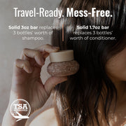 ZeroWasteStore.com Shampoo & Conditioner Bar Duo Shampoo & Conditioner Sets Black Bloom with Castor Oil,Sunshine,Driftwood,Oasis,Maui Melon,Sunkissed,Blossom,Cobalt,Peppermint Breeze,Simply Unscented,Earth,Seasonal Harvest