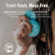 ZeroWasteStore.com Shampoo & Conditioner Bar Duo Shampoo & Conditioner Sets Dark Gray Bloom with Castor Oil,Sunshine,Driftwood,Oasis,Maui Melon,Sunkissed,Blossom,Cobalt,Peppermint Breeze,Simply Unscented,Earth,Seasonal Harvest
