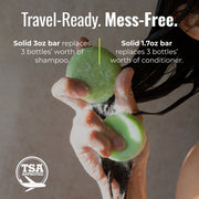 ZeroWasteStore.com Shampoo & Conditioner Bar Duo Shampoo & Conditioner Sets Dim Gray Bloom with Castor Oil,Sunshine,Driftwood,Oasis,Maui Melon,Sunkissed,Blossom,Cobalt,Peppermint Breeze,Simply Unscented,Earth,Seasonal Harvest