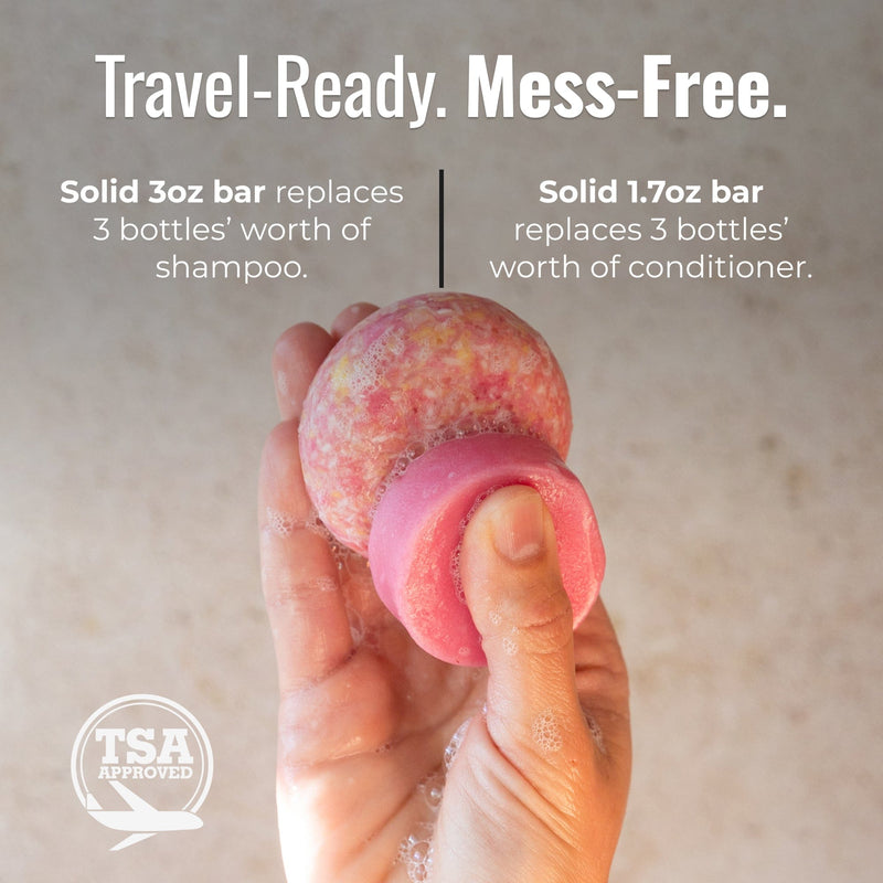 ZeroWasteStore.com Shampoo & Conditioner Bar Duo Shampoo & Conditioner Sets Dark Sea Green Bloom with Castor Oil,Sunshine,Blossom,Cobalt,Driftwood,Earth,Maui Melon,Oasis,Peppermint Breeze,Seaside,Sunkissed,Simply Unscented