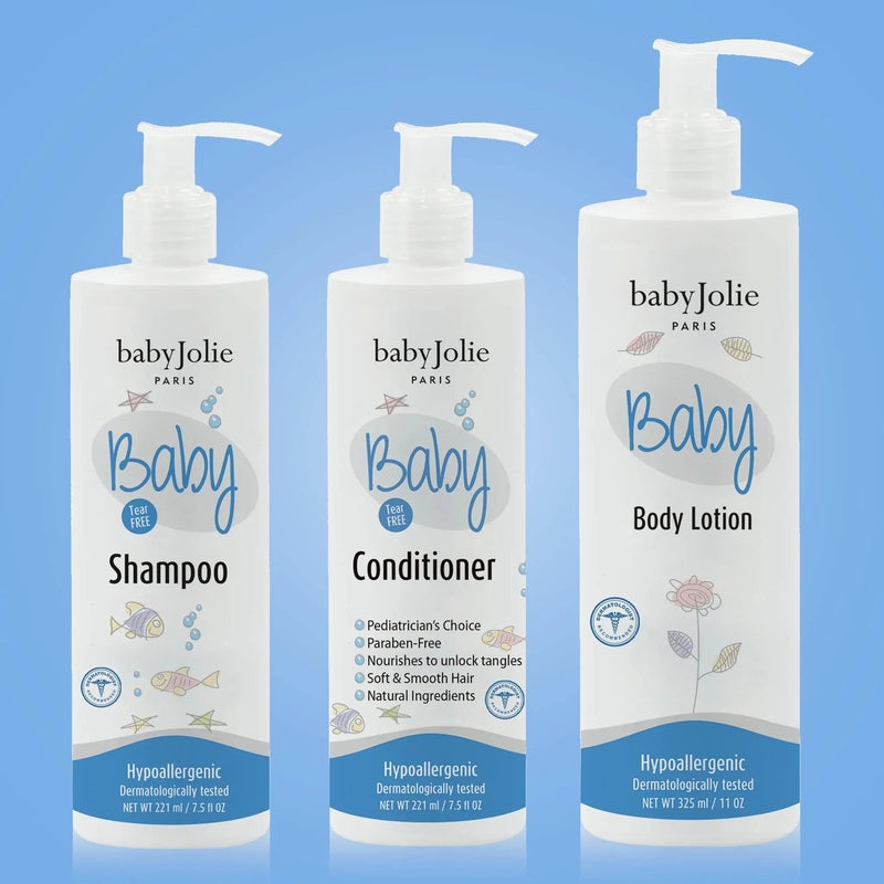Baby Jolie Paris Shampoo, Conditioner & Lotion | Baby Bundle Baby Shampoo > Baby Conditioner> Baby Body lotion > lotion > baby lotion Light Gray