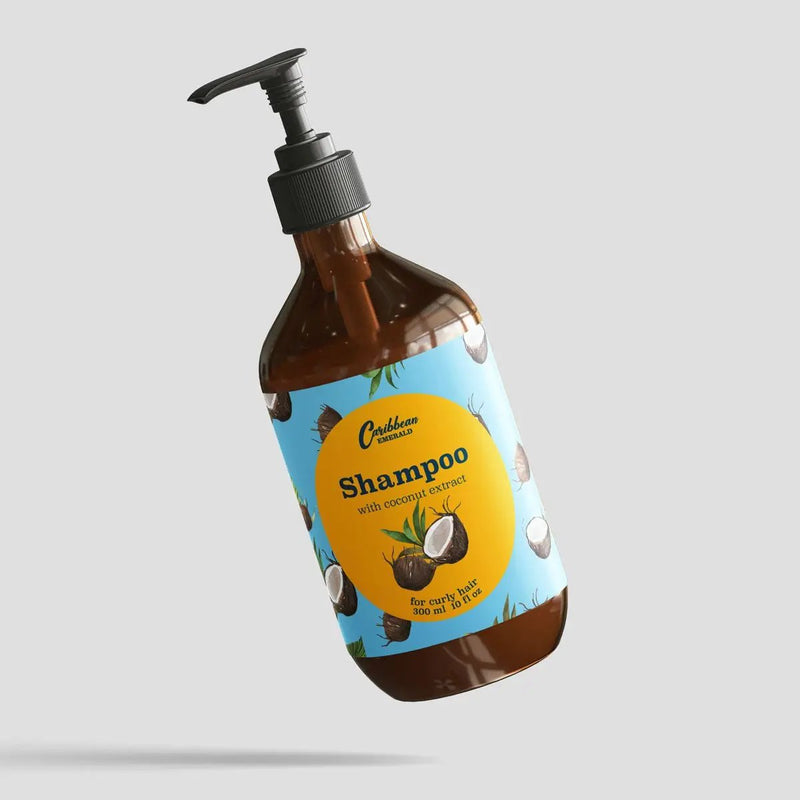 Caribbean Emerald Coconut shampoo for curly hair Shampoo Light Gray