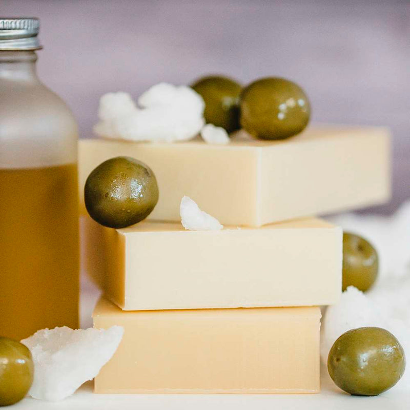 Chagrin Valley Soap & Salve Shampoo Bar: Olive & Babassu Shampoo Bar Gray Travel Size Bar 1.7 oz