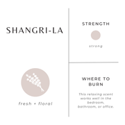 Slow North Mini Candle - 2 oz 2 oz Soy Candle Light Gray Shangri-La