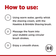 Hawkins & Brimble COM Shaving Cream 100ml / 3.4 fl oz Shaving Cream Dark Slate Gray
