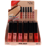 VIP Extensions S.HE Glittered Crystal Lip Gloss Lip Makeup Black 01