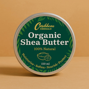 Caribbean Emerald Caribbean Emerald Organic Shea Butter 150ml Body Butter Dark Khaki